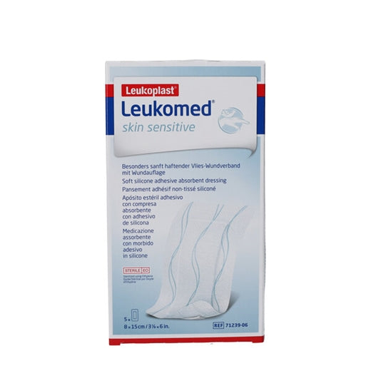 Billede af Leukomed Skin Sensitive 5 stk (8 x 15 cm) (varenr. 225551)