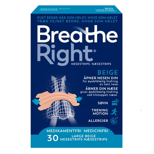 Billede af Breathe Right Næsestrips Tan L 30 stk (varenr. 225759)