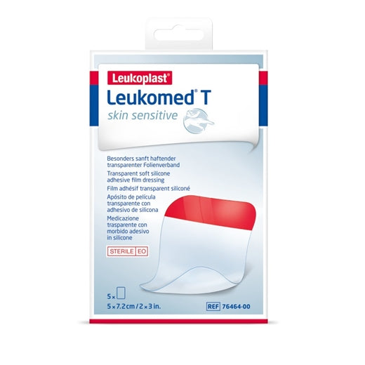 Billede af Leukomed T Skin Sensitive 5 stk., 5 x 7,2 cm (varenr. 226467)