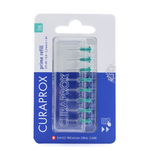 Billede af Curaprox 06 Prime refill grøn 8 stk (varenr. 226714)