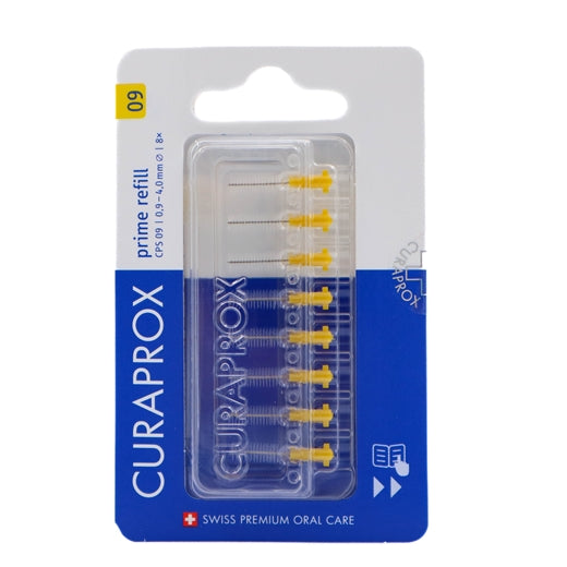 Billede af Curaprox 09 Prime refill gul 8 stk (varenr. 226717)