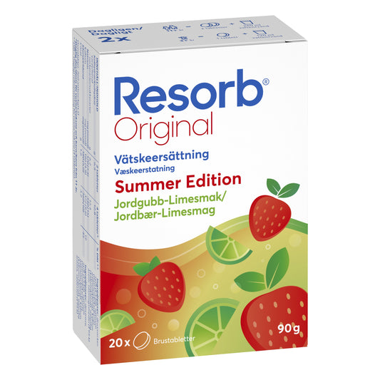 Billede af Resorb Original Jordbær-Lime 2 x 10 stk (varenr. 226976)