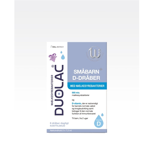 Billede af Duolac Småbarn+ D-Dråber 2x7,5 ml (varenr. 227459)