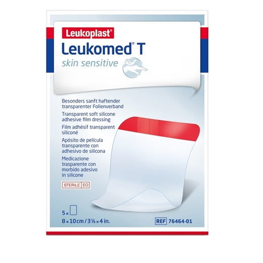 Billede af Leukomed T Skin Sensitive 5 stk., 8 x 10 cm (varenr. 226468)