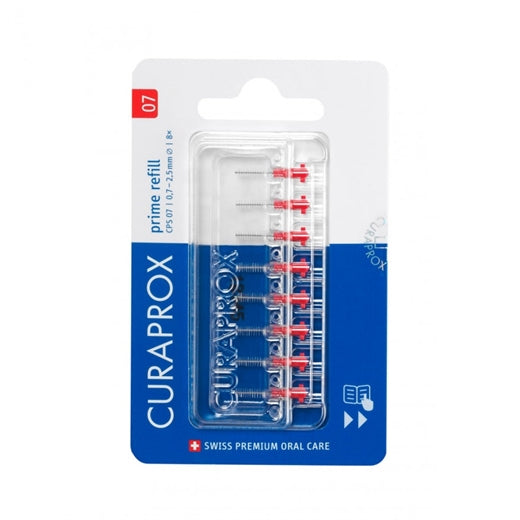 Billede af Curaprox 07 Prime refill rød 8 stk (varenr. 226715)