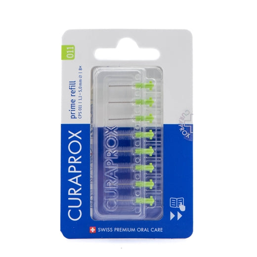 Billede af Curaprox 11 Prime refill grøn 8 stk (varenr. 226718)