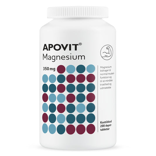 Billede af Apovit Magnesium 350 mg Depot 200 stk (varenr. 228651)