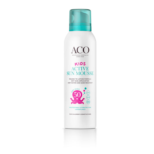 Billede af ACO Sun Kids Mousse SPF50 150 ml (varenr. 229289)